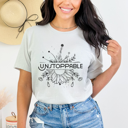 Unstoppable Aesthetic Floral T-Shirt