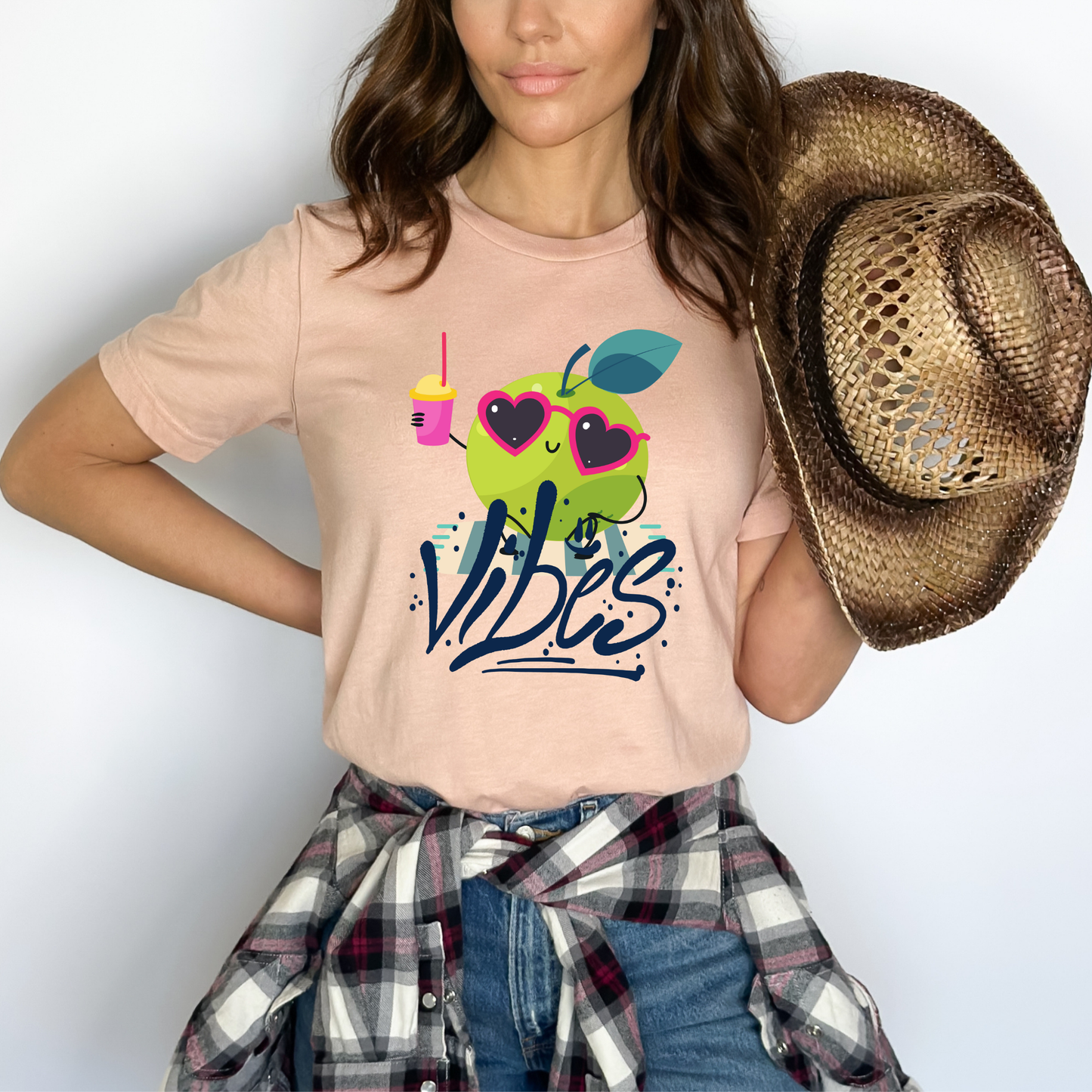 Funny Green Apple Vibes Tee