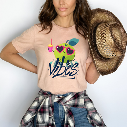 Funny Green Apple Vibes Tee