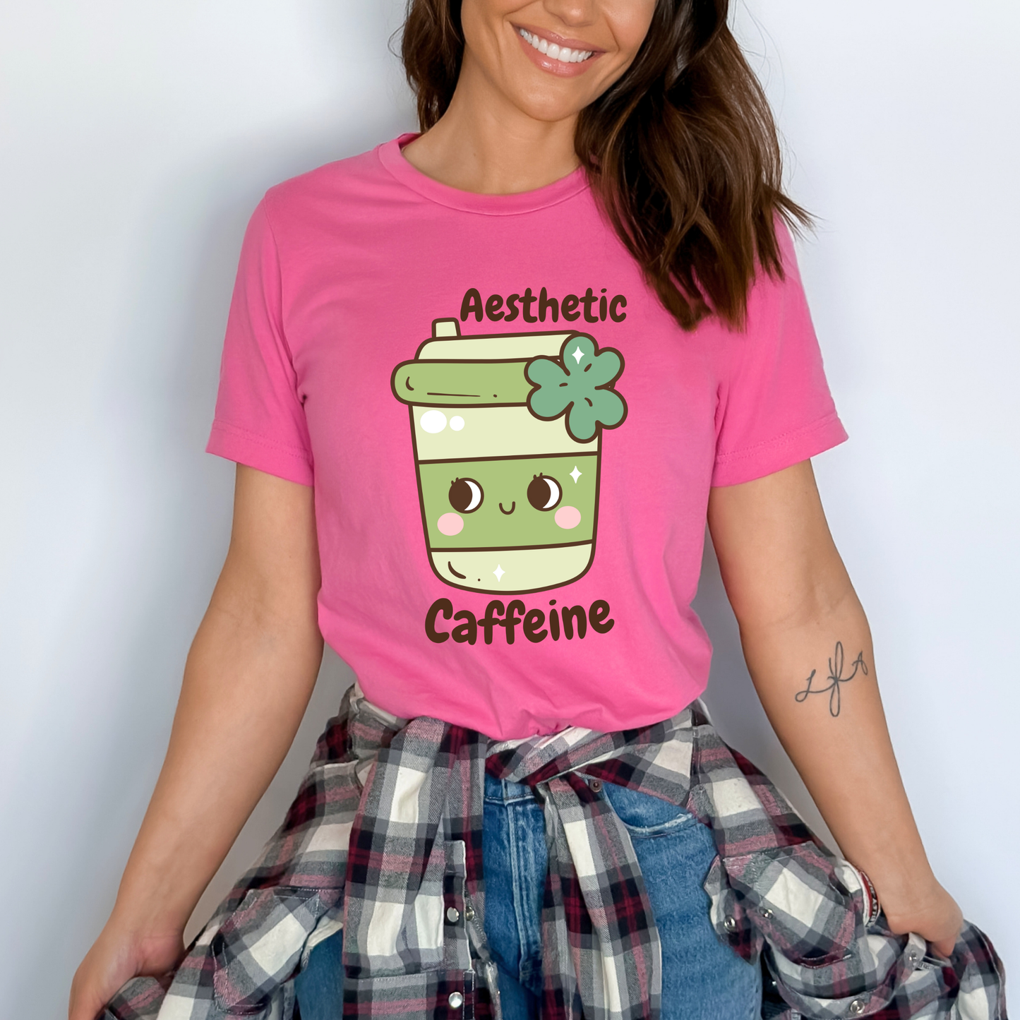 Aesthetic Caffeine Matcha Green Tea T-Shirt