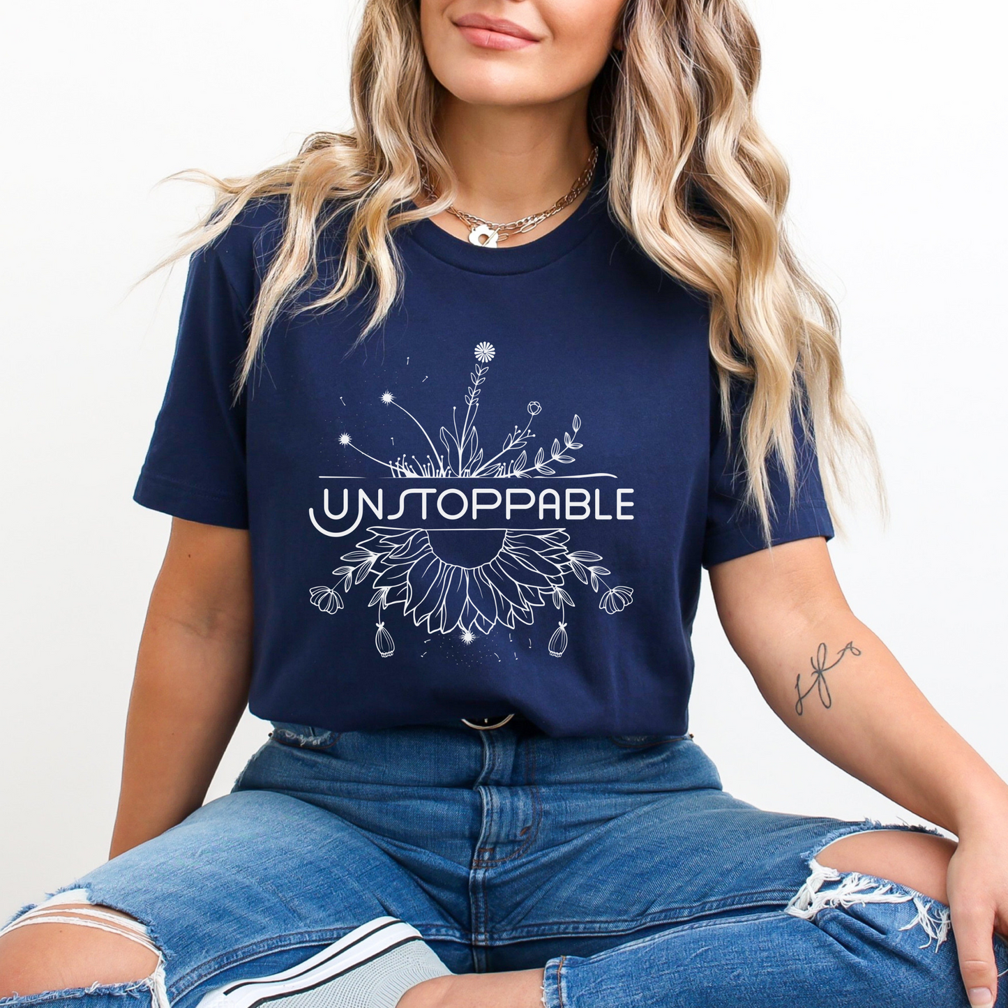 Unstoppable Aesthetic Floral T-Shirt