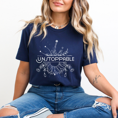 Unstoppable Aesthetic Floral T-Shirt