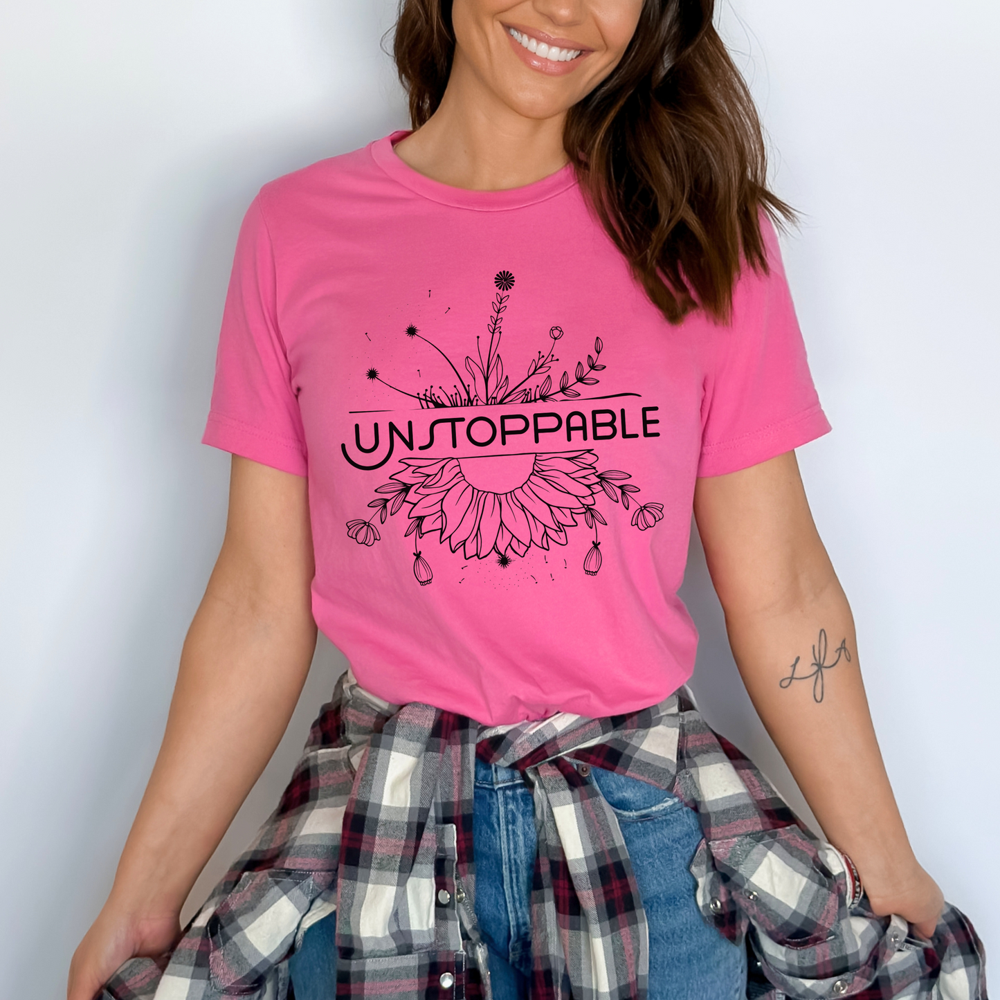 Unstoppable Aesthetic Floral T-Shirt