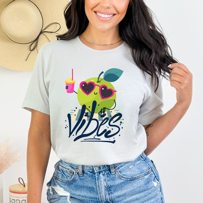 Funny Green Apple Vibes Tee