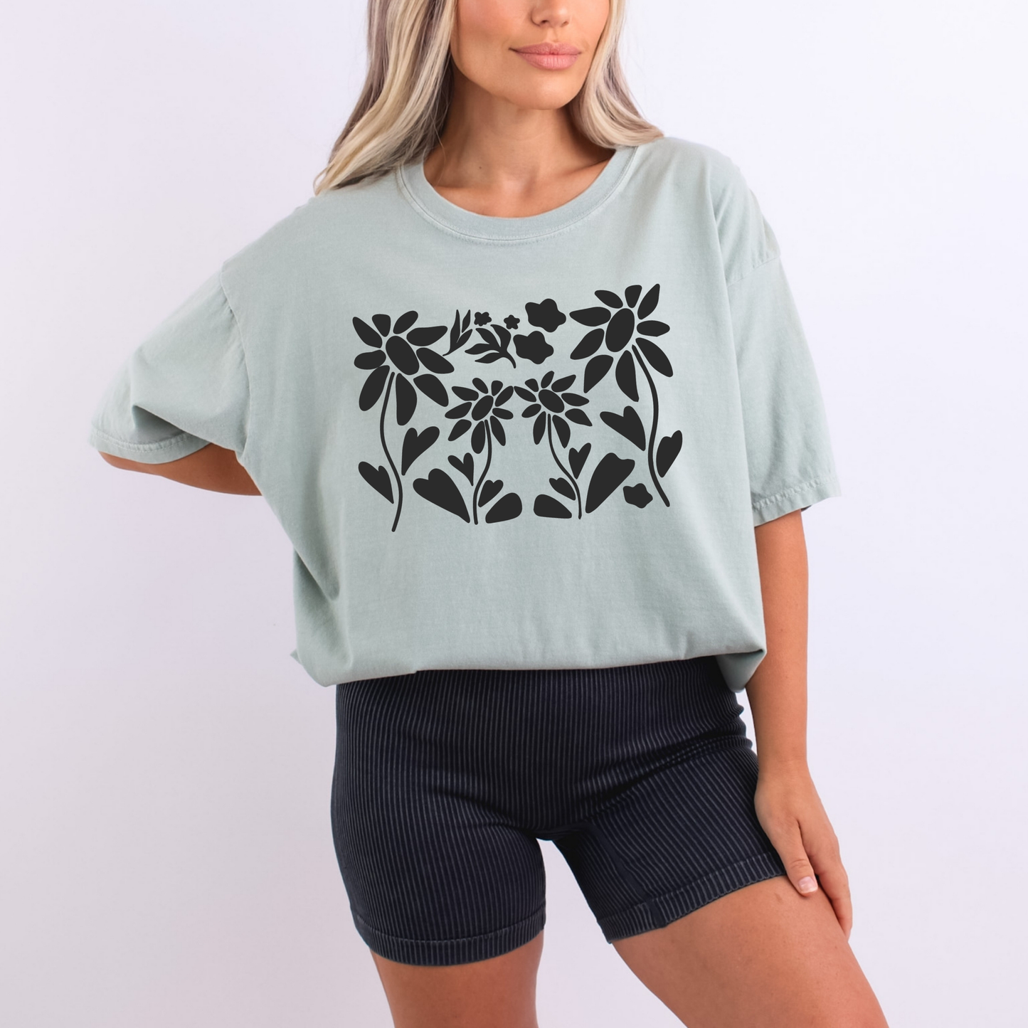 Abstract Flower Art T-Shirt