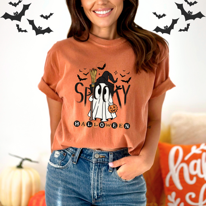 Spooky Ghost Witch T-Shirt