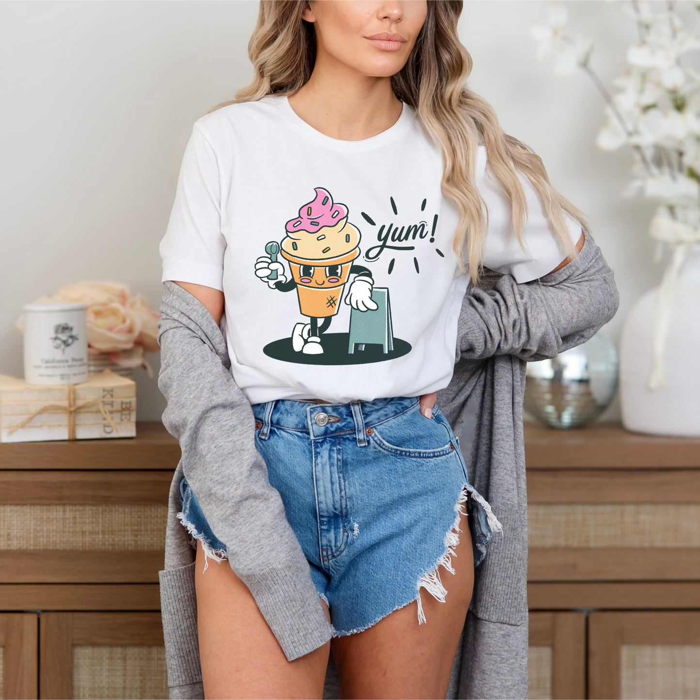 Yum Yum Retro Ice Cream T-Shirt