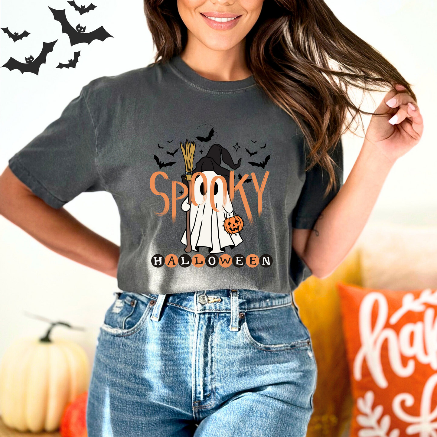 Spooky Ghost Witch T-Shirt