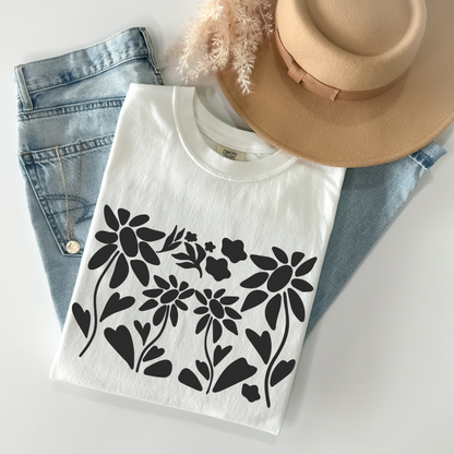 Abstract Flower Art T-Shirt
