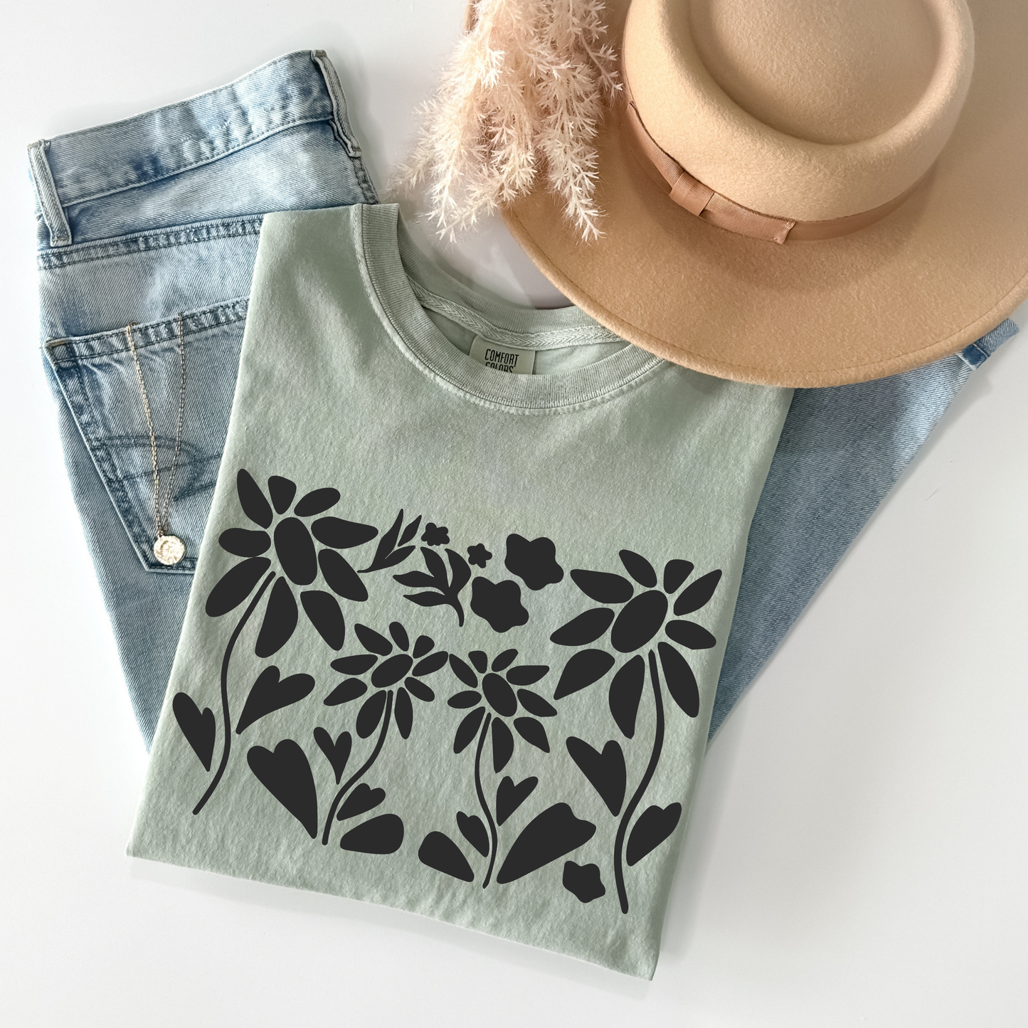Abstract Flower Art T-Shirt