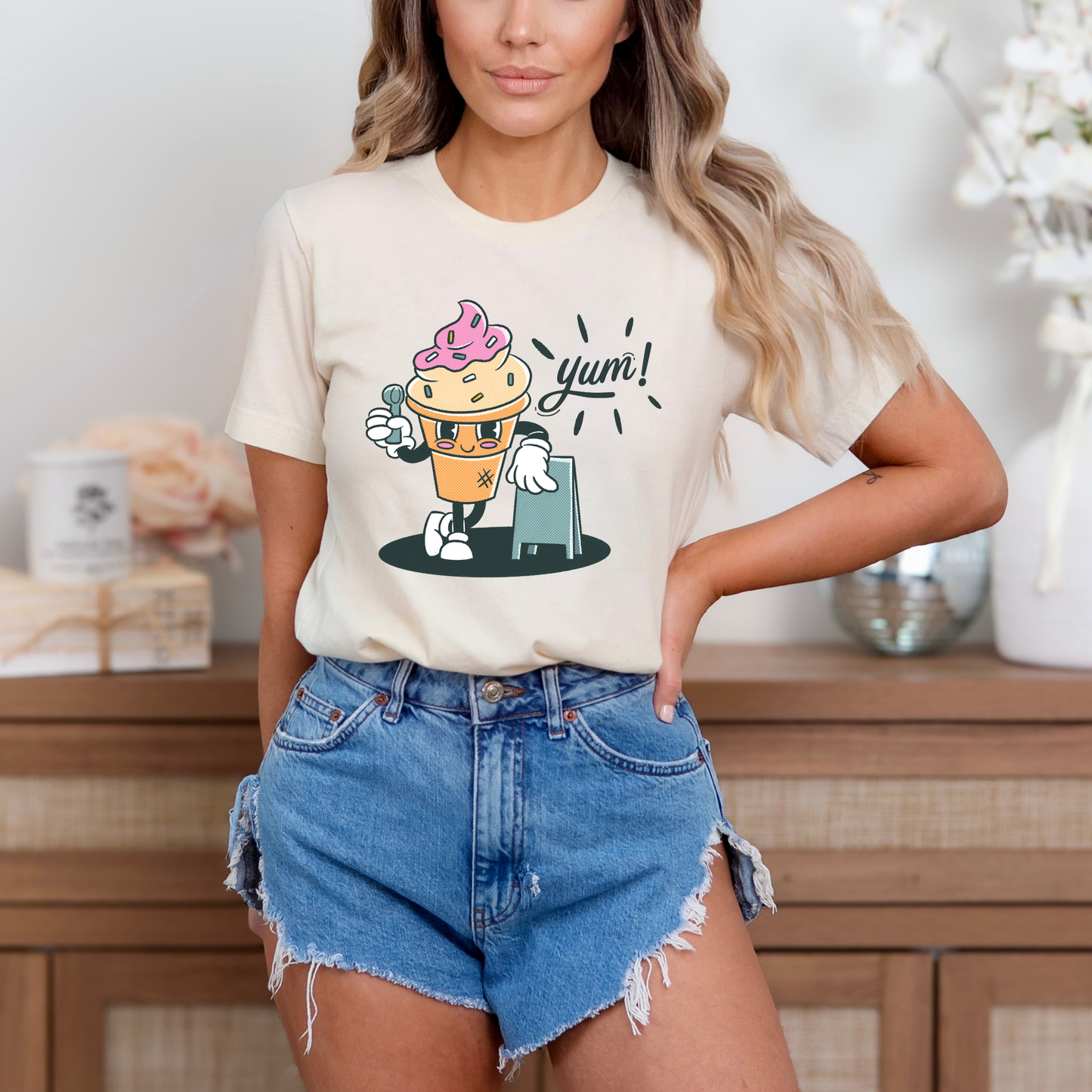 Yum Yum Retro Ice Cream T-Shirt
