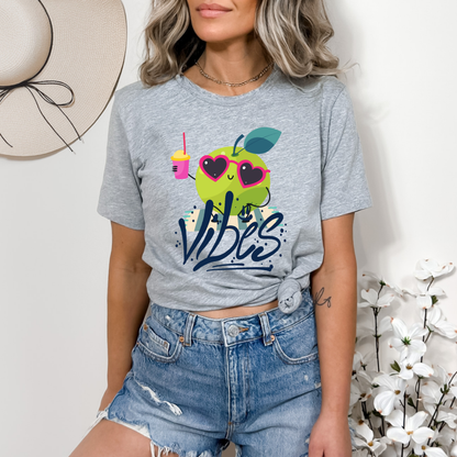 Funny Green Apple Vibes Tee