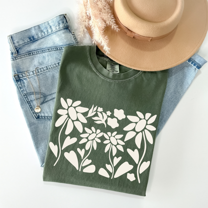 Abstract Flower Art T-Shirt