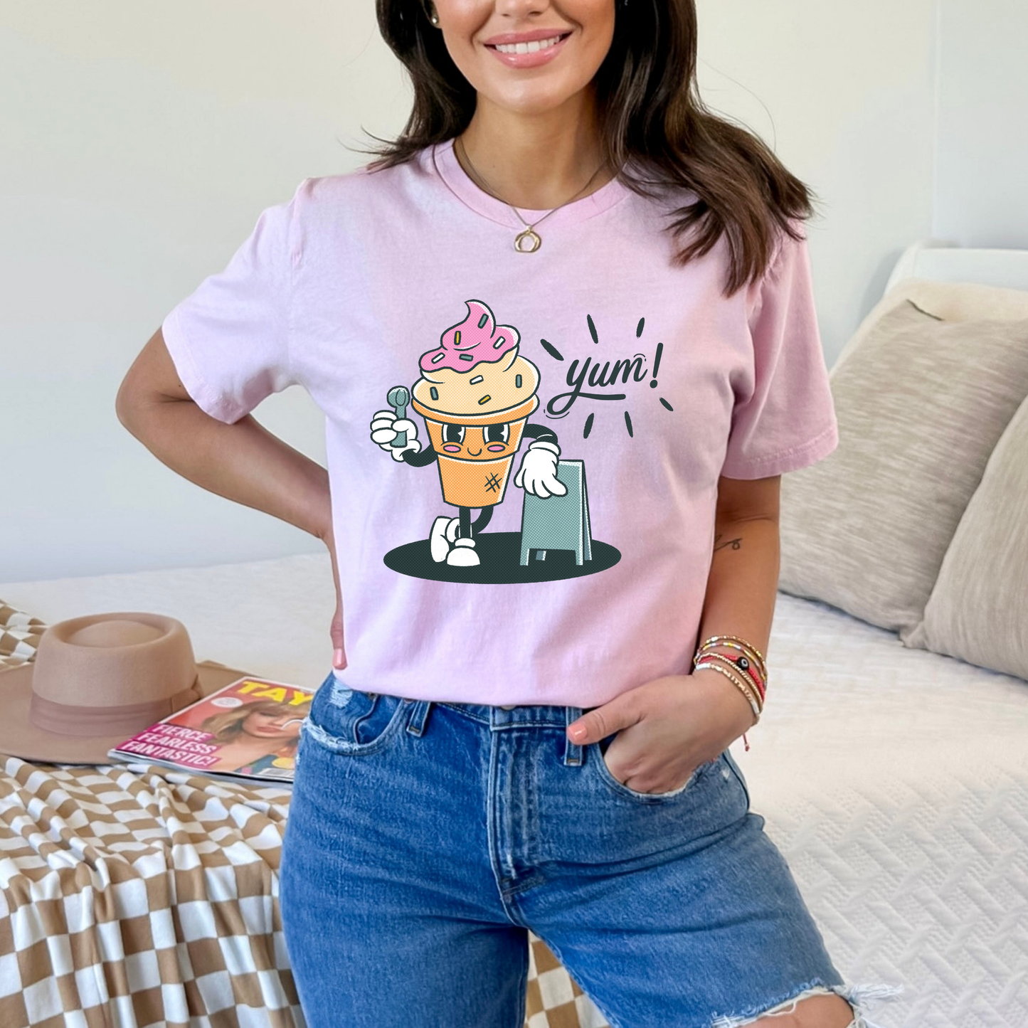 Yum Yum Retro Ice Cream T-Shirt