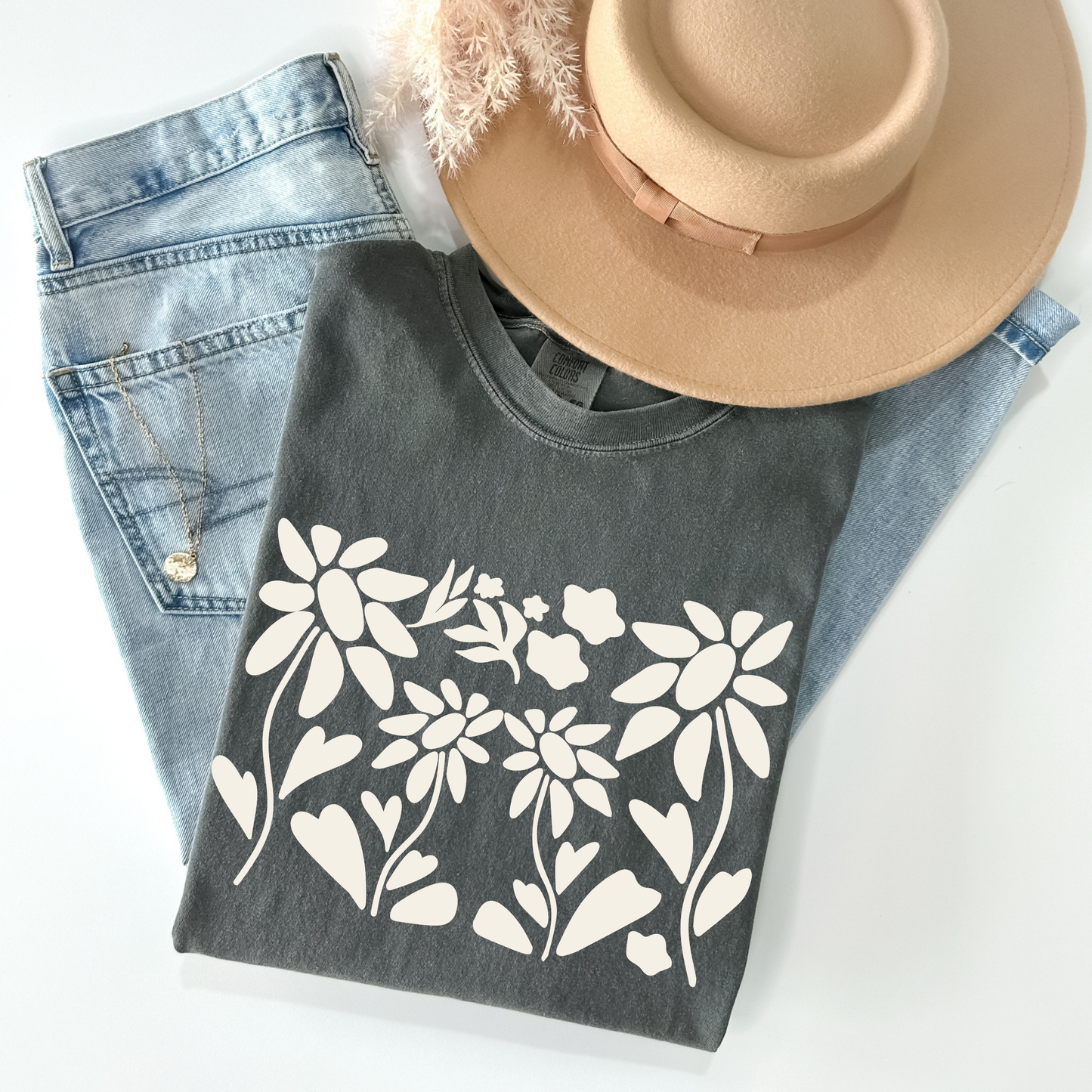 Abstract Flower Art T-Shirt