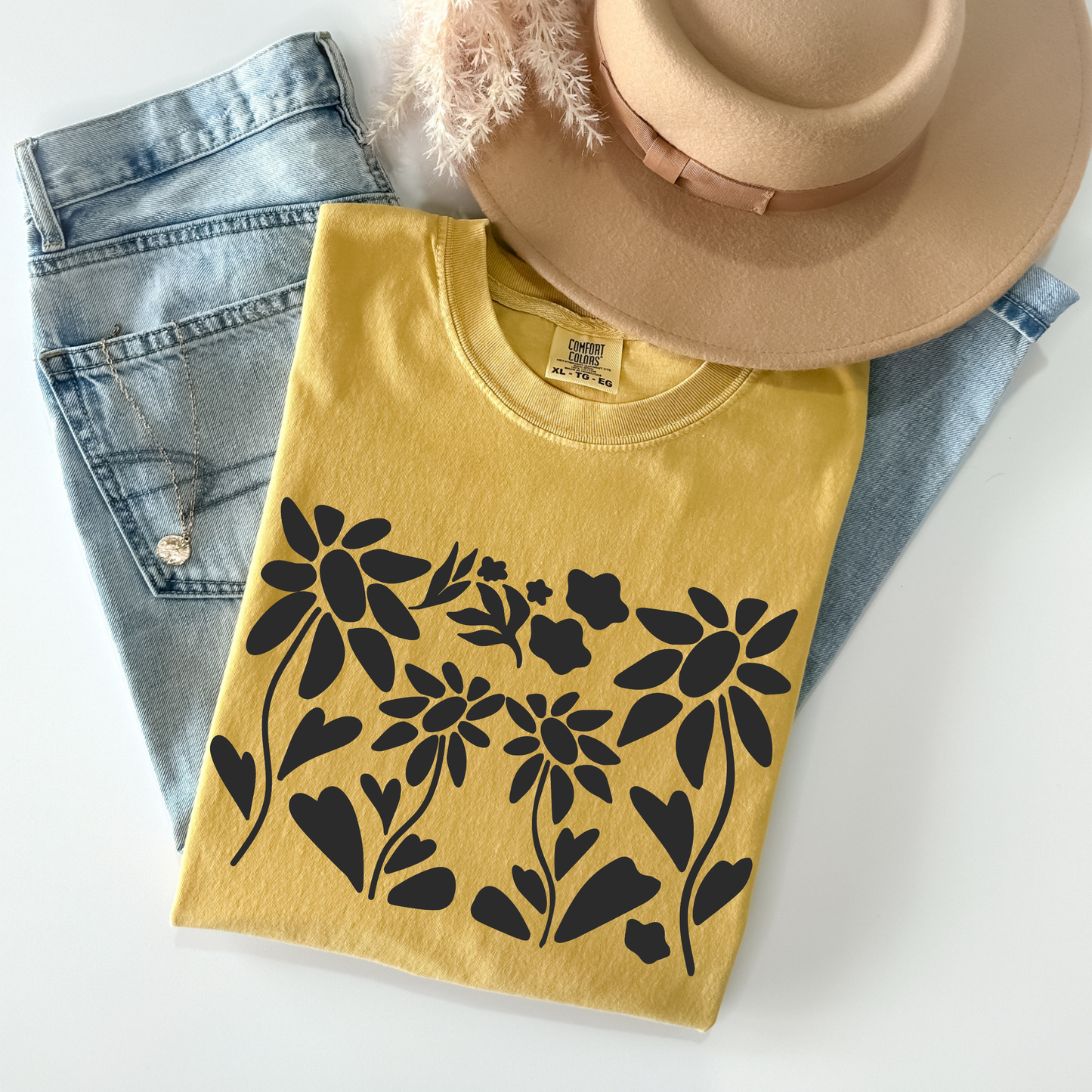 Abstract Flower Art T-Shirt