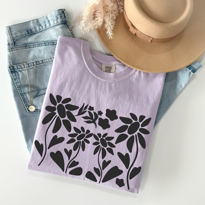 Abstract Flower Art T-Shirt