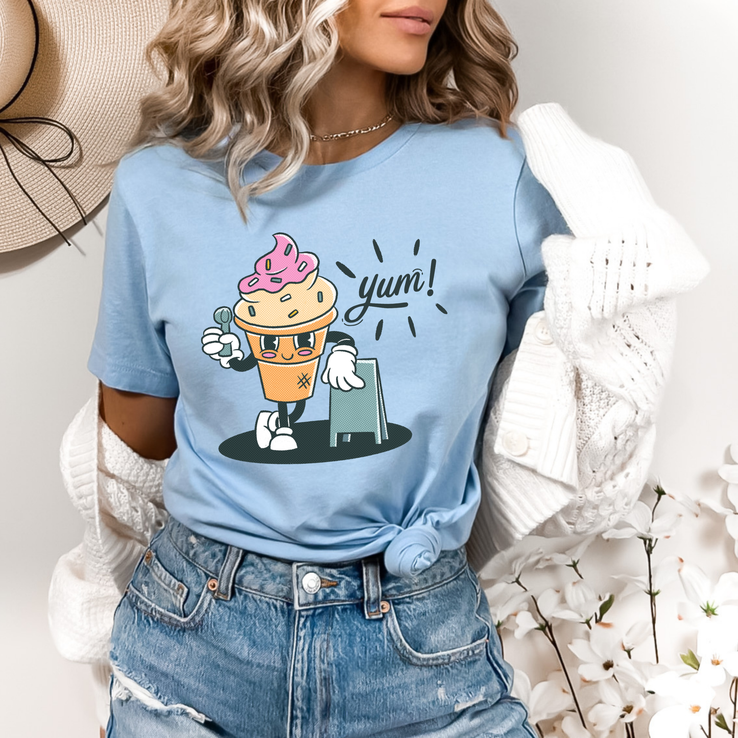 Yum Yum Retro Ice Cream T-Shirt