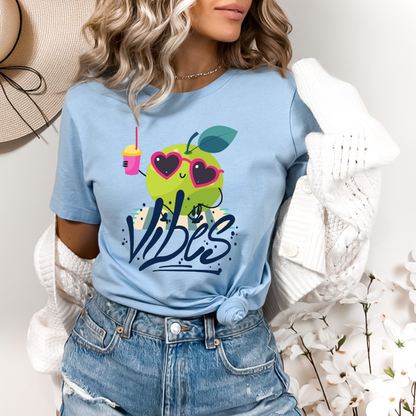 Funny Green Apple Vibes Tee