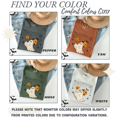 Retro Ghost Halloween T-Shirt