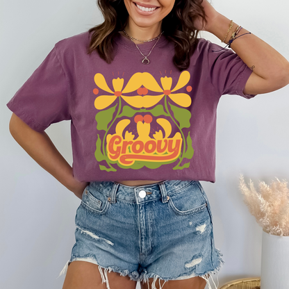 Vintage Groovy Flowers T-shirt
