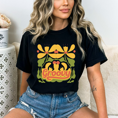 Vintage Groovy Flowers T-shirt