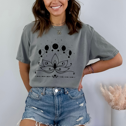 Lotus Moon Phases T-Shirt