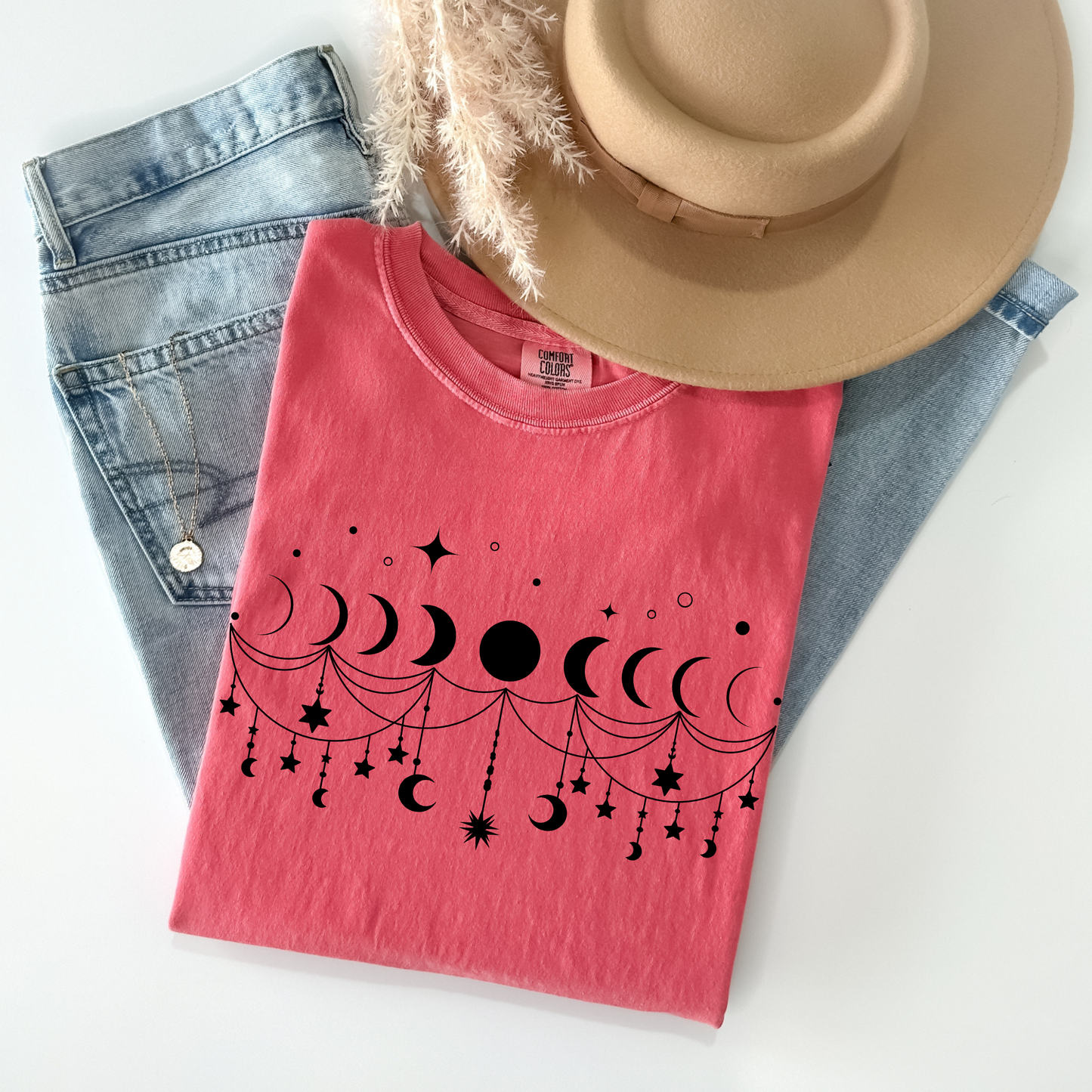 Boho Moon Phases T-Shirt