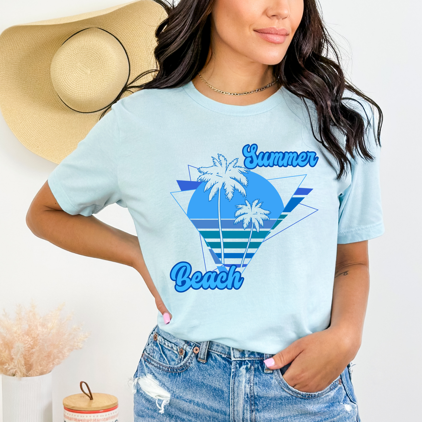 Summer Retro Palm Trees Tropical T-Shirt