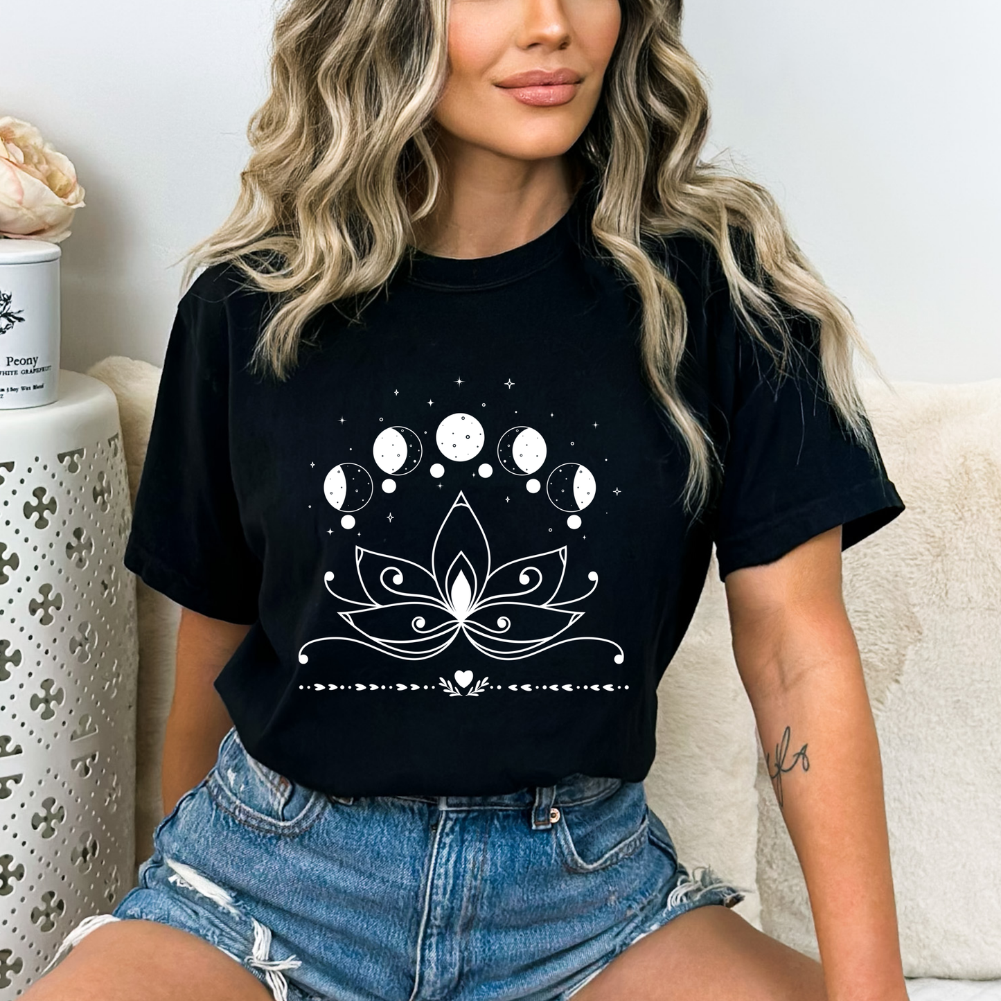 Lotus Moon Phases T-Shirt