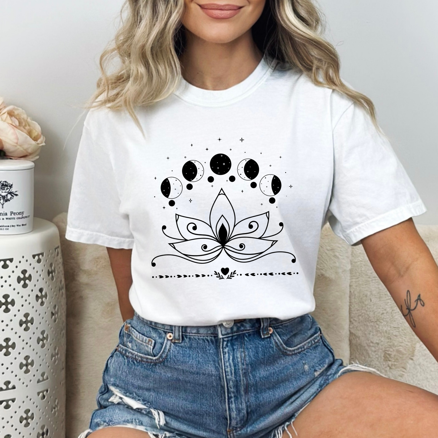 Lotus Moon Phases T-Shirt