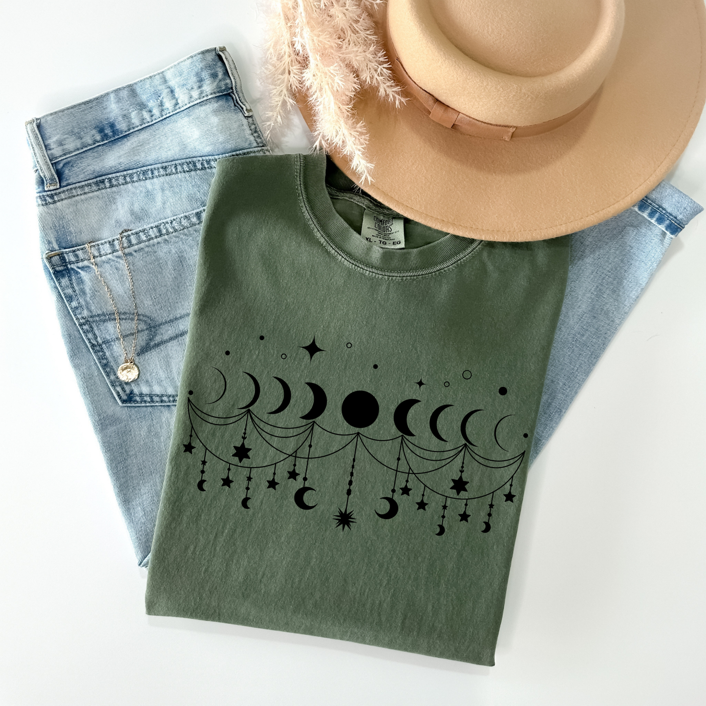 Boho Moon Phases T-Shirt
