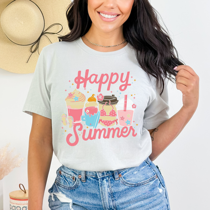 Retro Happy Summer Vibes Tee