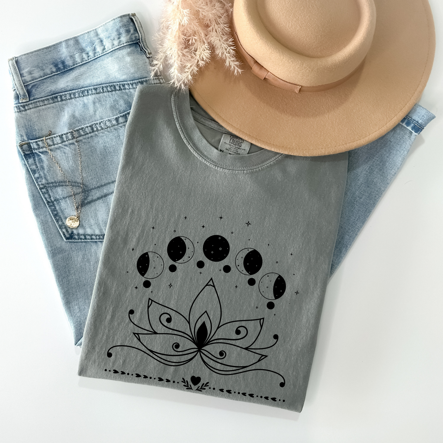 Lotus Moon Phases T-Shirt