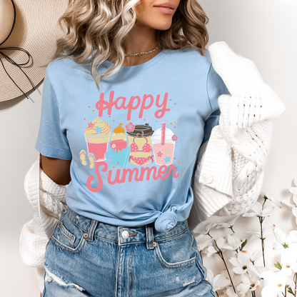 Retro Happy Summer Vibes Tee