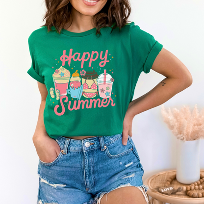 Retro Happy Summer Vibes Tee