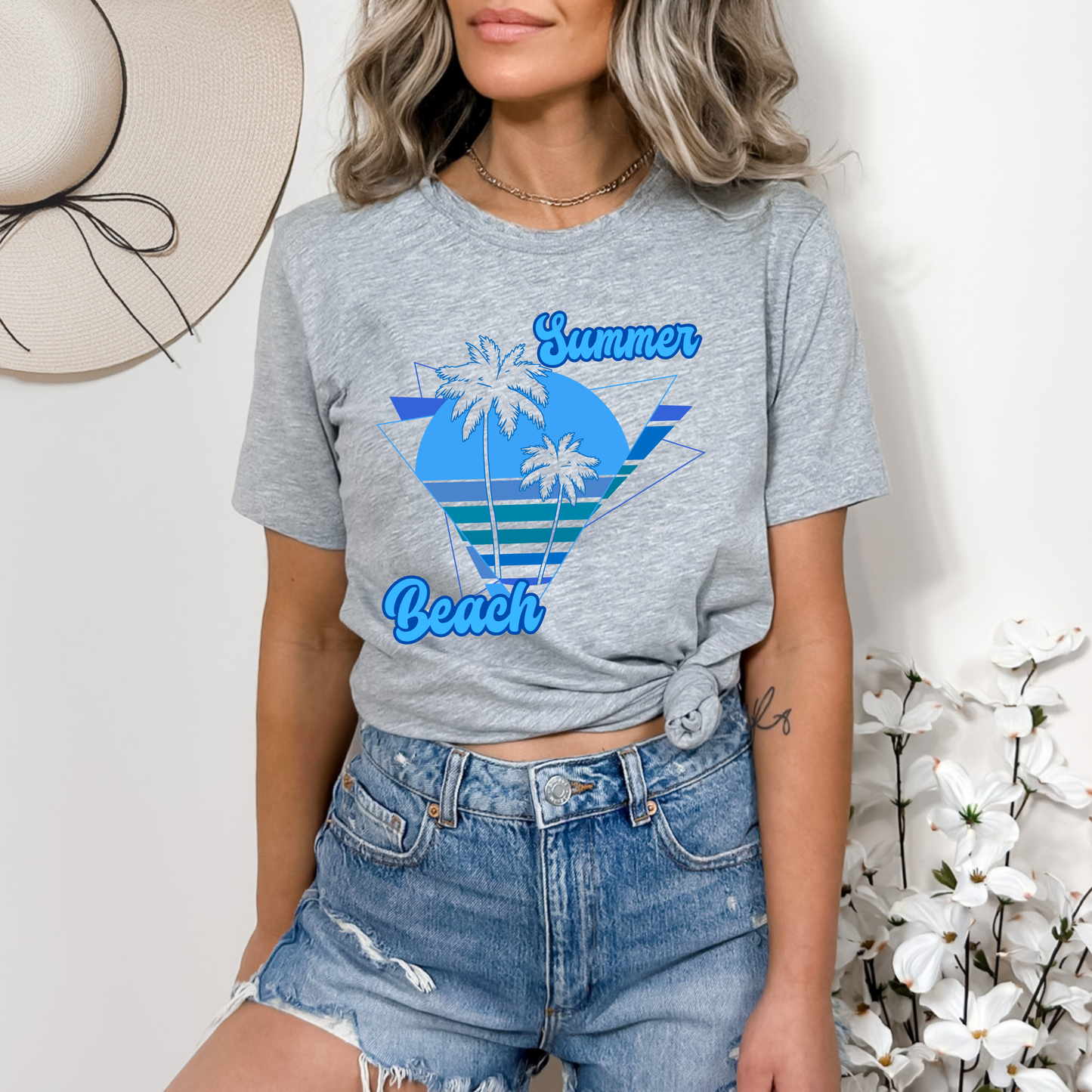 Summer Retro Palm Trees Tropical T-Shirt