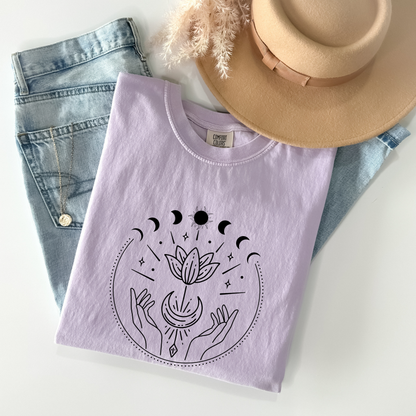 Witchy Floral Moon Phases Tee