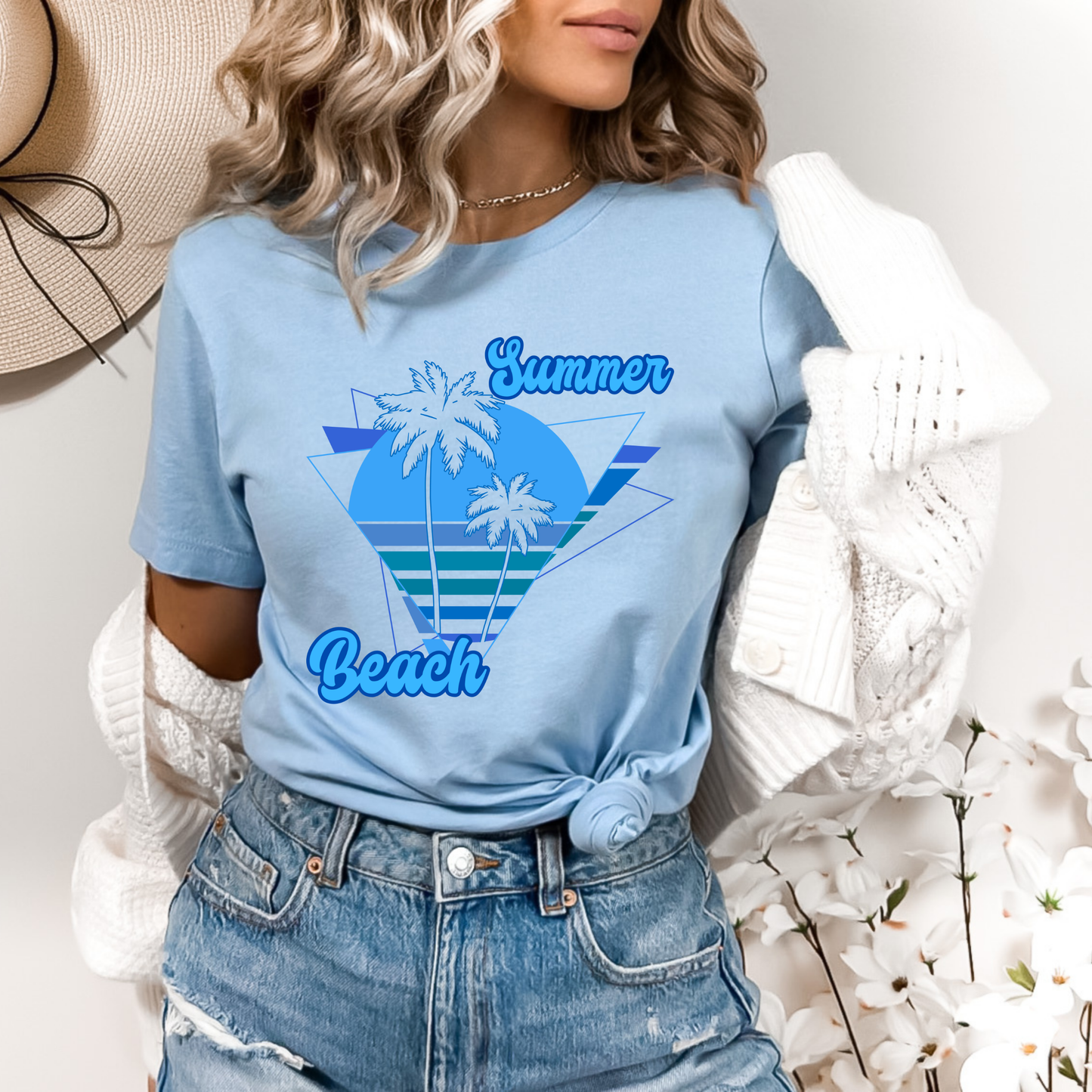Summer Retro Palm Trees Tropical T-Shirt