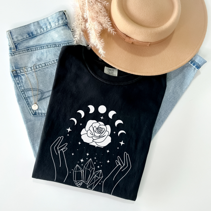 Magic Hands Flowers Gemstone T-Shirt