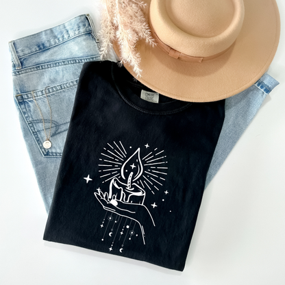 Mystical Candle Moon T-Shirt