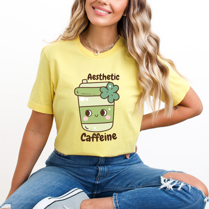 Aesthetic Caffeine Matcha Green Tea T-Shirt