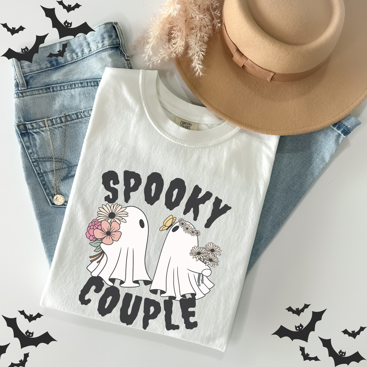 Floral Cute Ghost T-Shirt