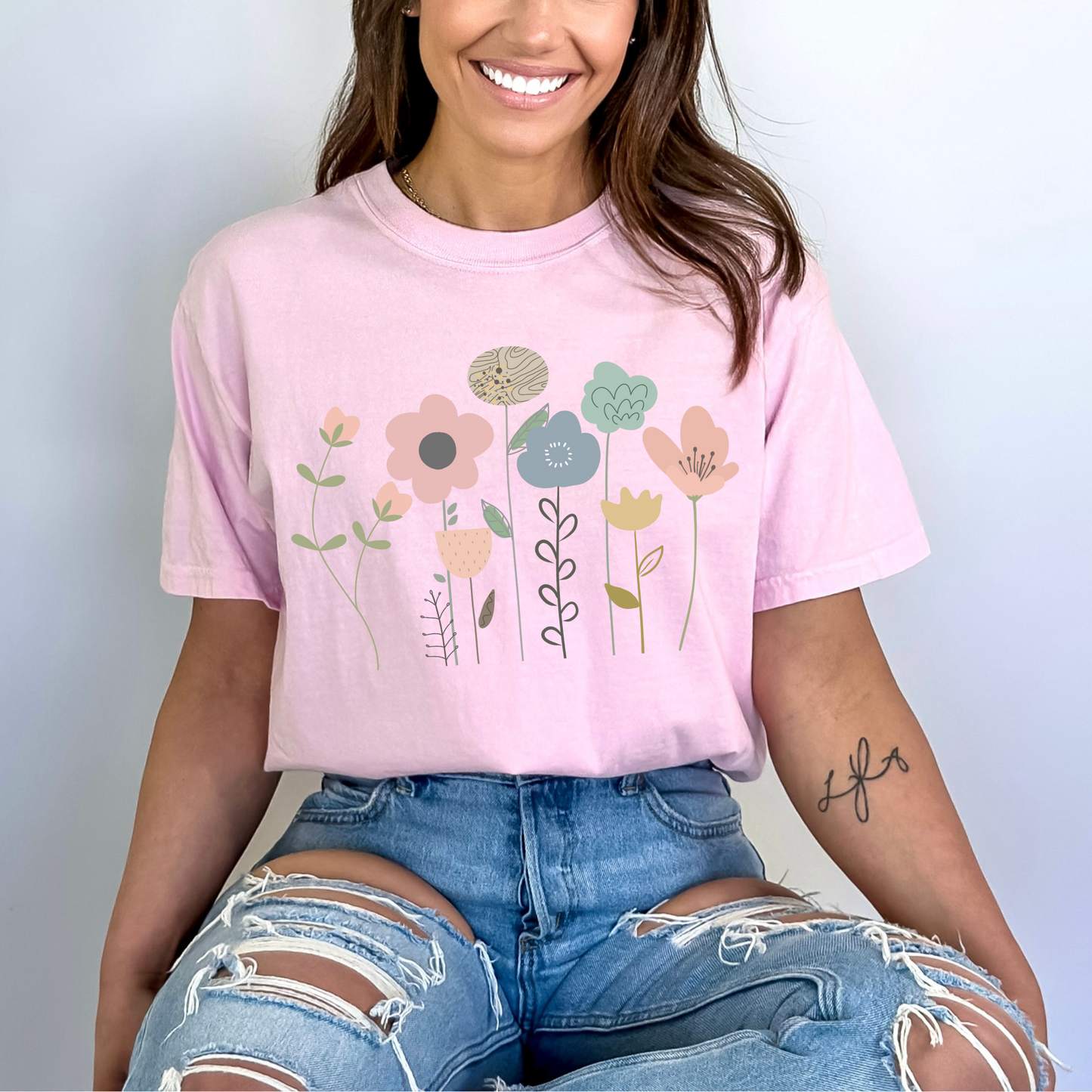 Pastel Wildflower Tee