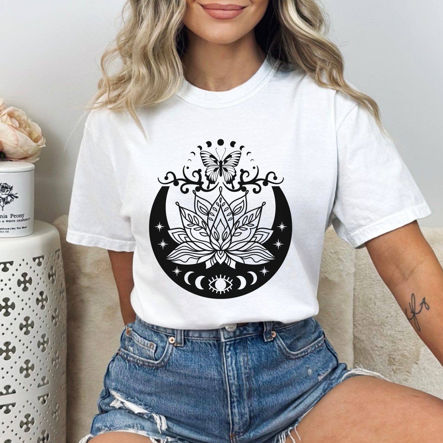 Mystical Evil Eye Butterfly T-Shirt