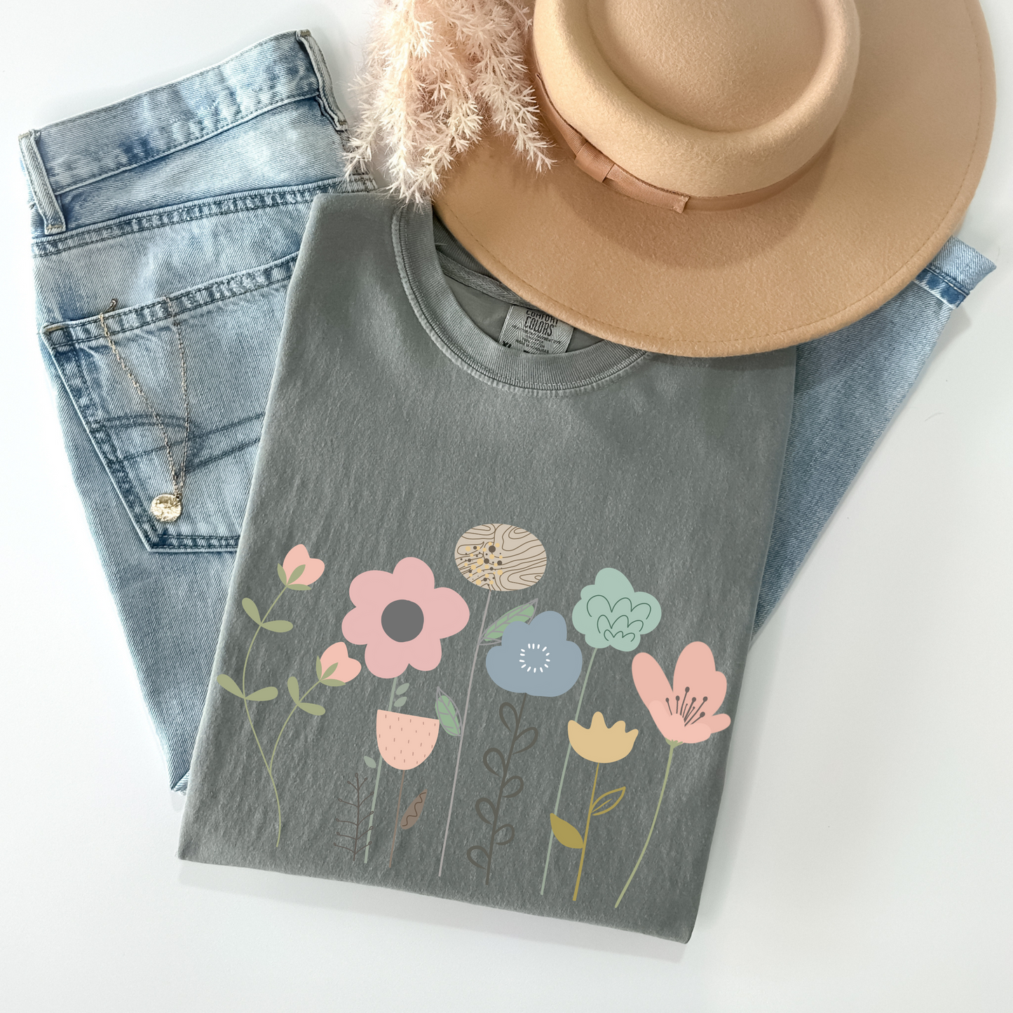 Pastel Wildflower Tee