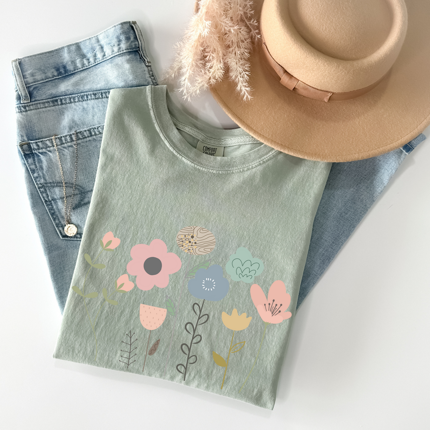 Pastel Wildflower Tee