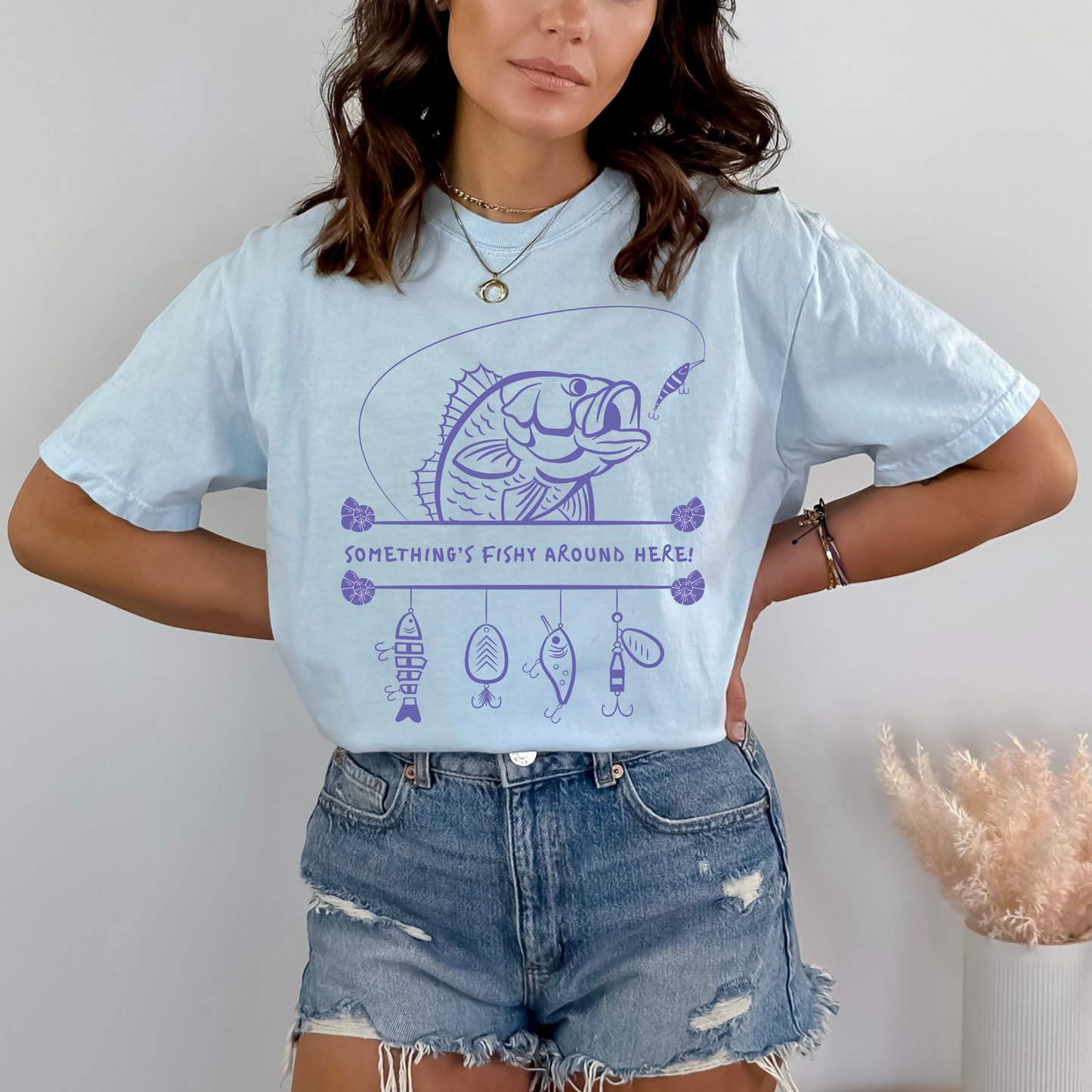 Something's Fishing Here Tshirt
