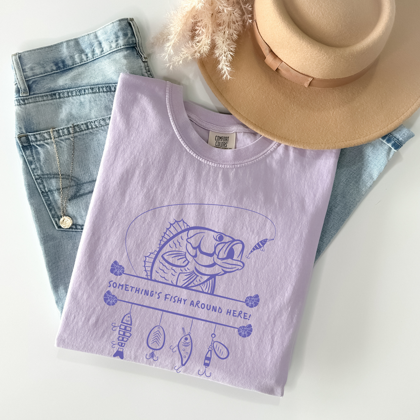 Something's Fishing Here Tshirt