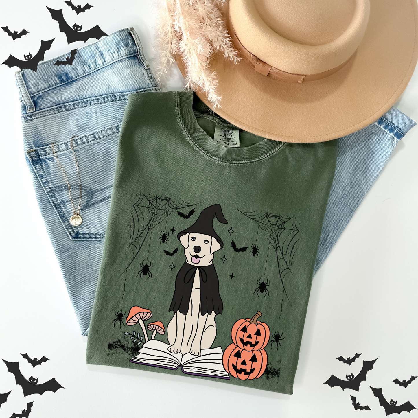 Dog Witch Halloween T-Shirt